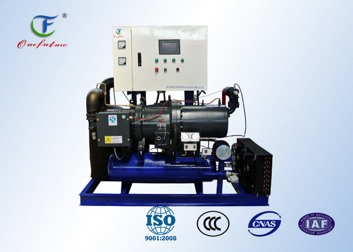 تبريد الغرفة المبرد Bitzer Water Cooler برغي توفير الطاقة مع وحدة تحكم PLC تبريد الغرفة المبرد Bitzer Water Cooler برغي توفير الطاقة مع وحدة تحكم PLC